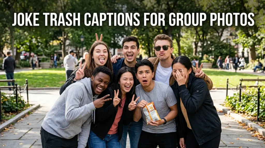 Joke Trash Captions for Group Photos