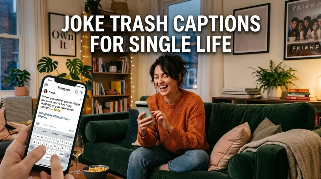 Joke Trash Captions for Single Life