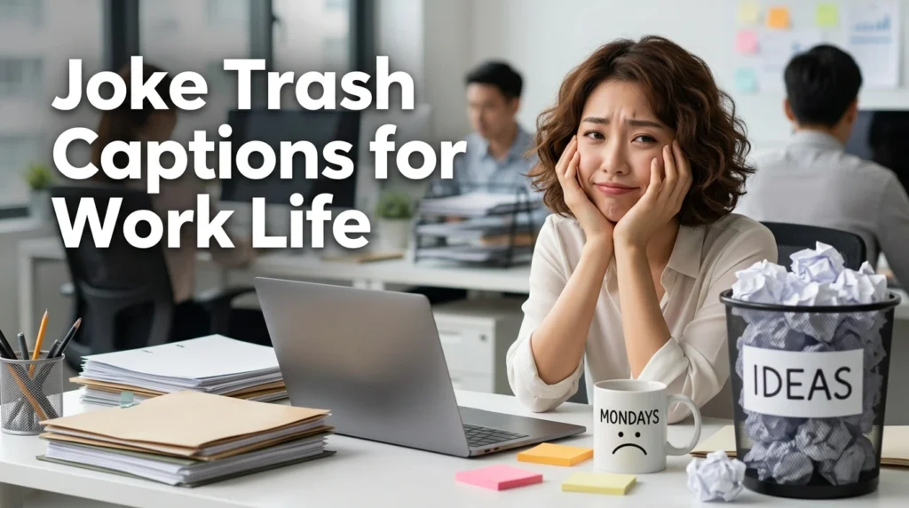 Joke Trash Captions for Work Life