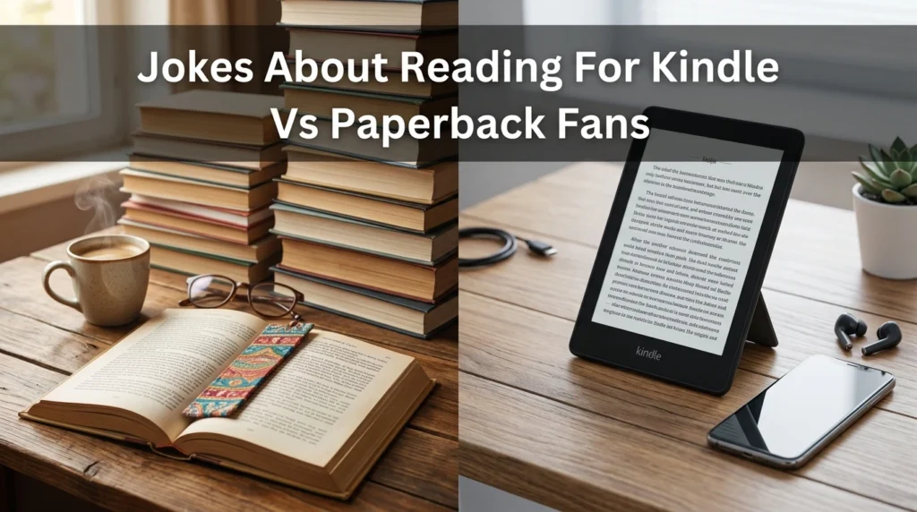 Jokes About Reading For Kindle Vs Paperback Fans