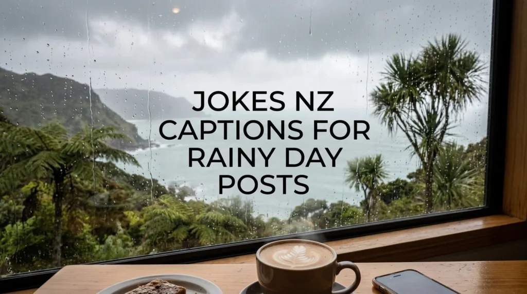 Jokes NZ Captions For Rainy Day Posts