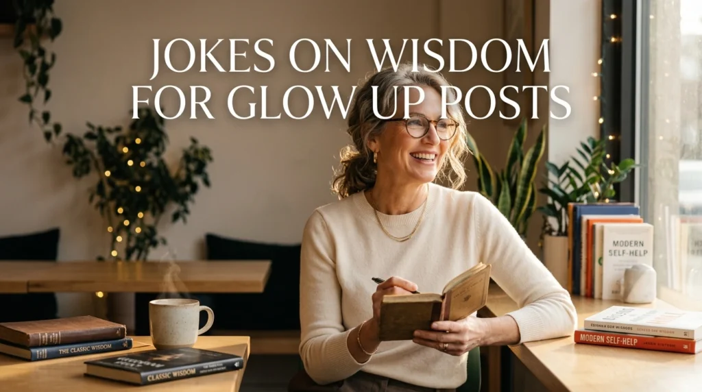 Jokes on Wisdom for Glow Up Posts