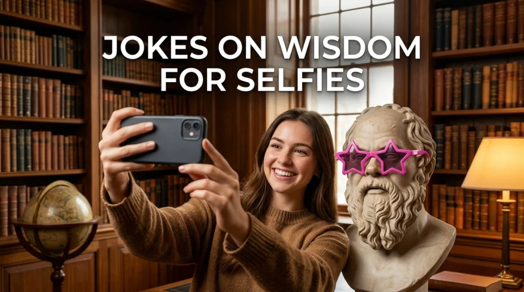 Jokes on Wisdom for Selfies