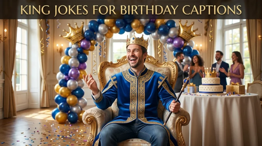 King Jokes for Birthday Captions