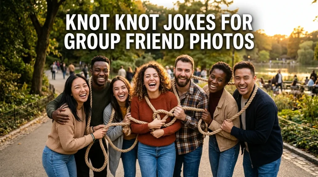 Knot Knot Jokes for Group Friend Photos