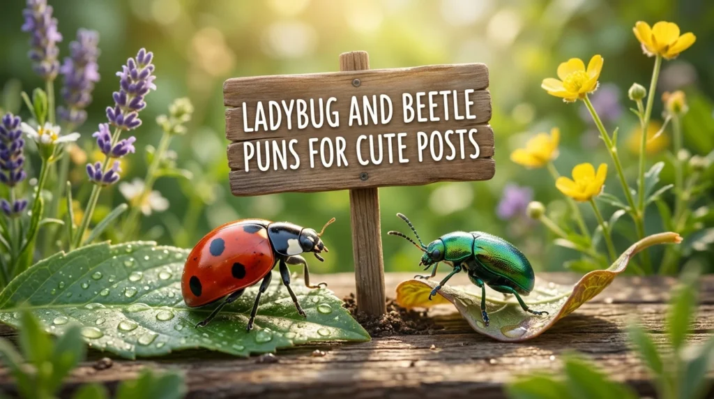 Ladybug And Beetle Puns For Cute Posts