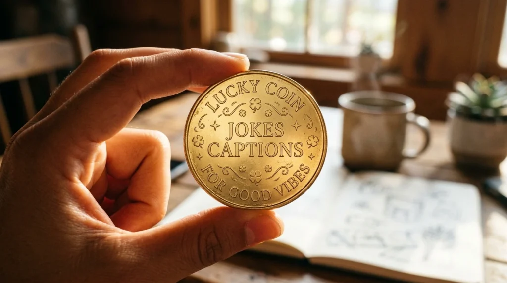 Lucky Coin Jokes Captions for Good Vibes