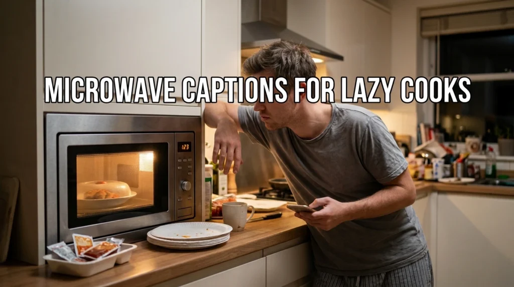 Microwave Captions for Lazy Cooks