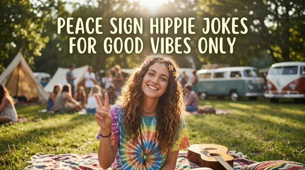Peace Sign Hippie Jokes for Good Vibes Only