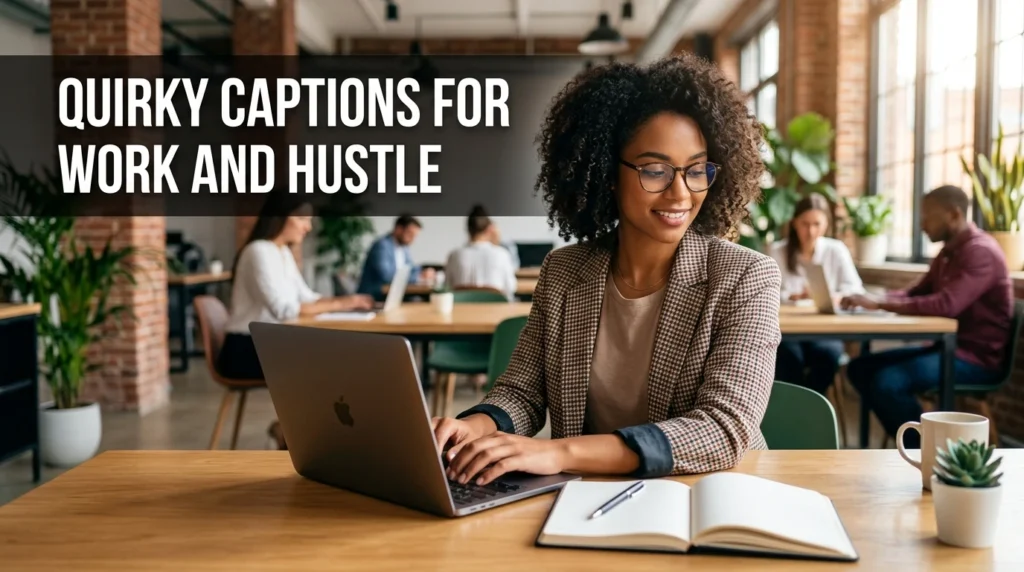 Quirky Captions For Work And Hustle