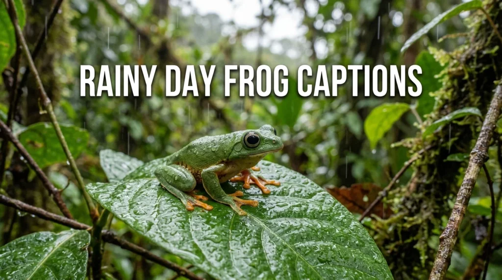 Rainy Day Frog Captions