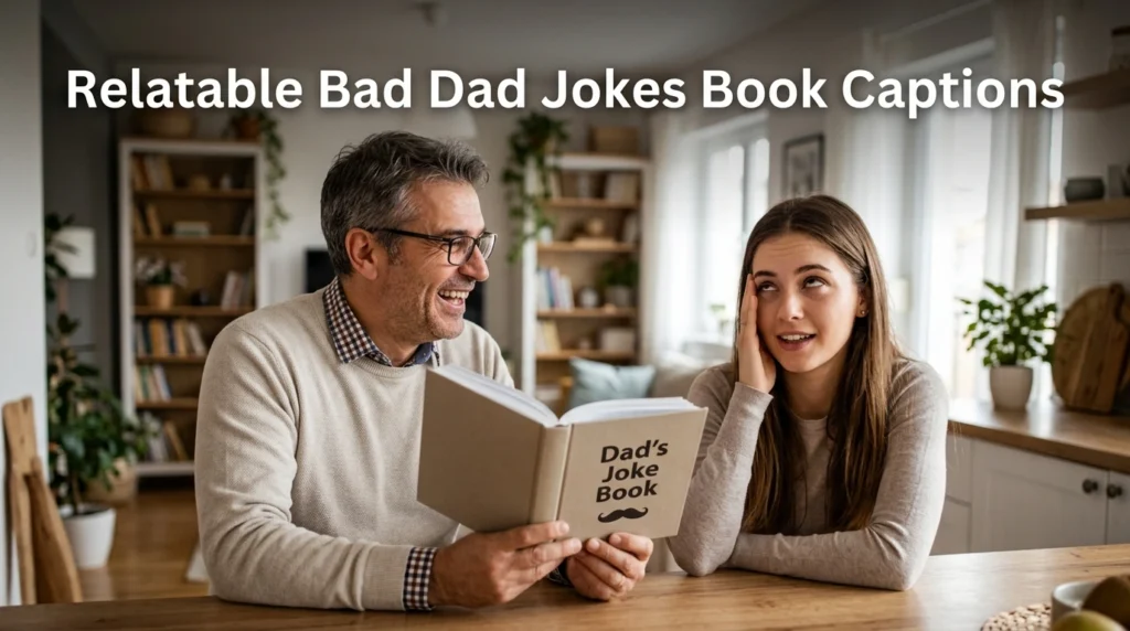 Relatable Bad Dad Jokes Book Captions