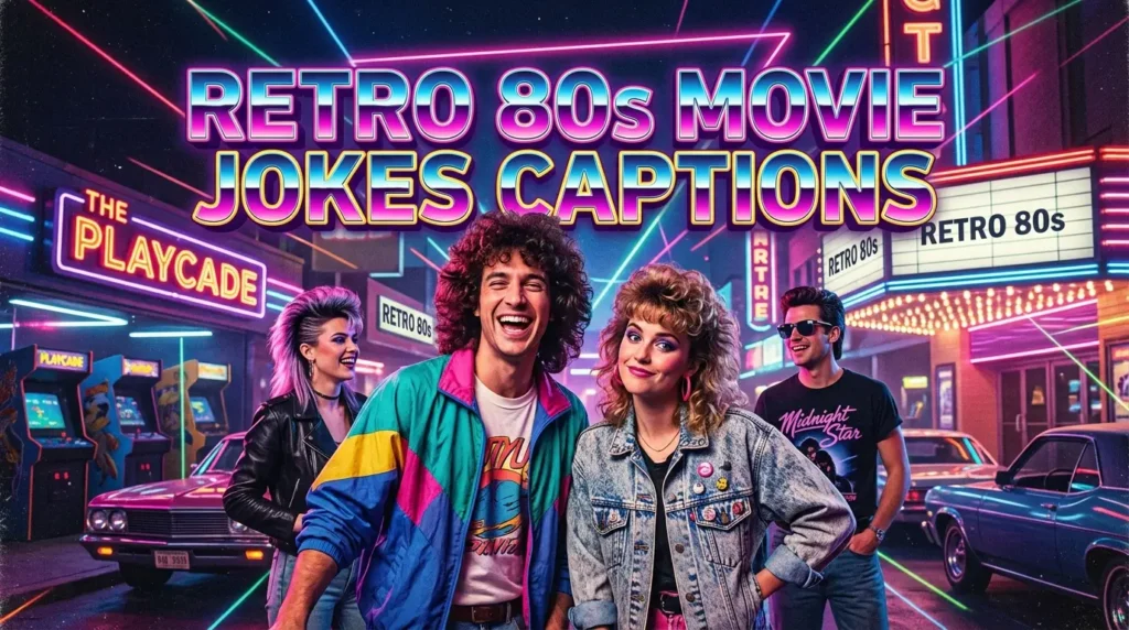 Retro 80s Movie Jokes Captions