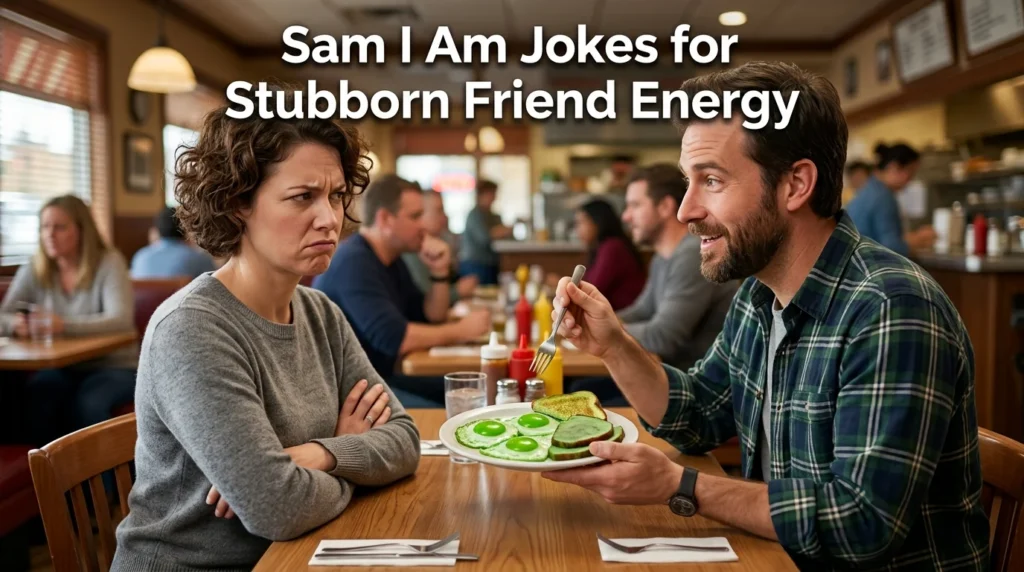 Sam I Am Jokes for Stubborn Friend Energy