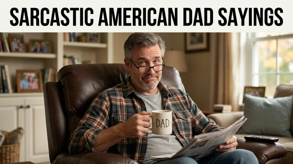 Sarcastic American Dad Sayings