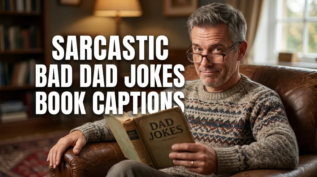 Sarcastic Bad Dad Jokes Book Captions