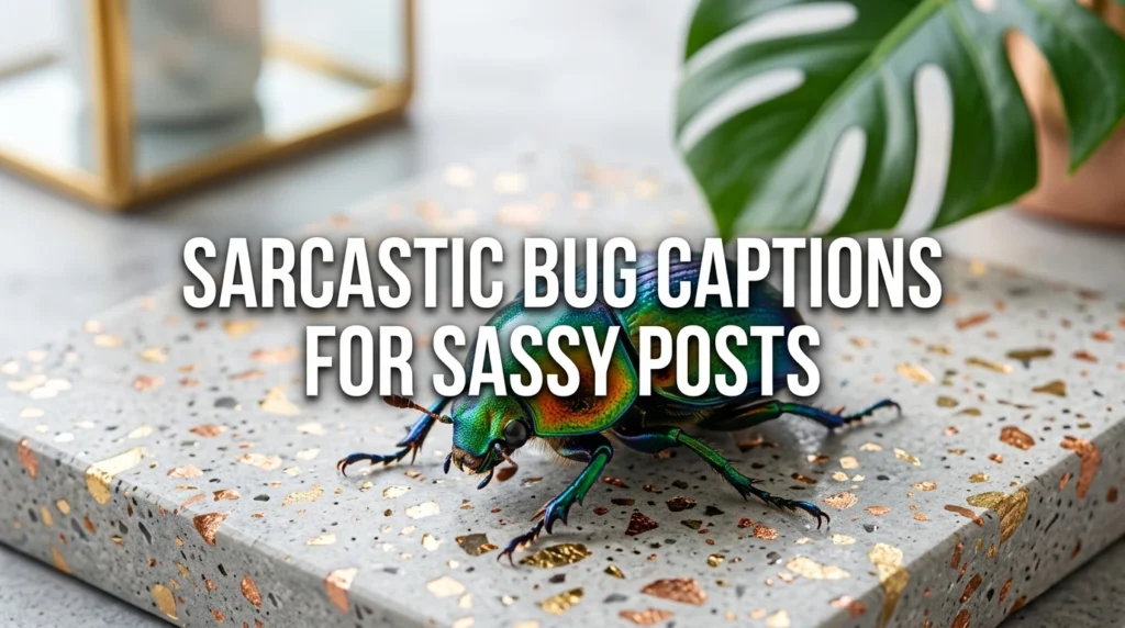 Sarcastic Bug Captions For Sassy Posts