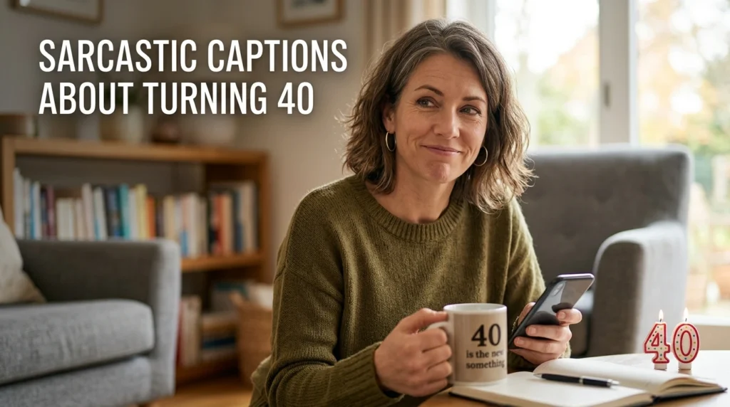 Sarcastic Captions About Turning 40