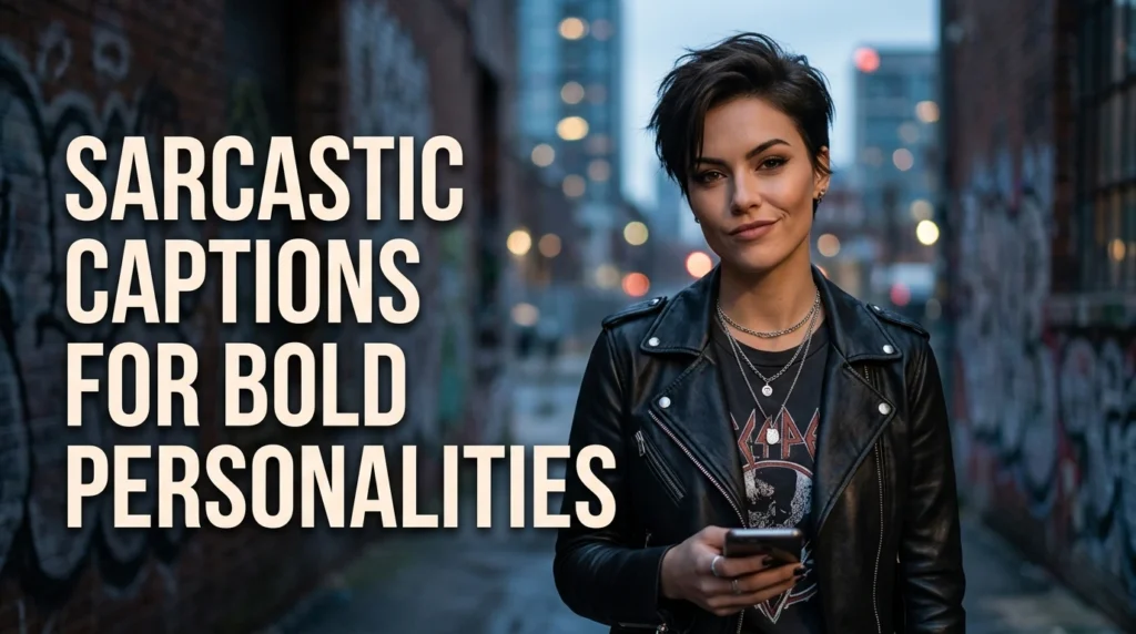 Sarcastic Captions For Bold Personalities