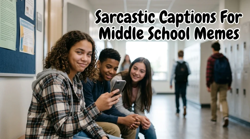 Sarcastic Captions For Middle School Memes