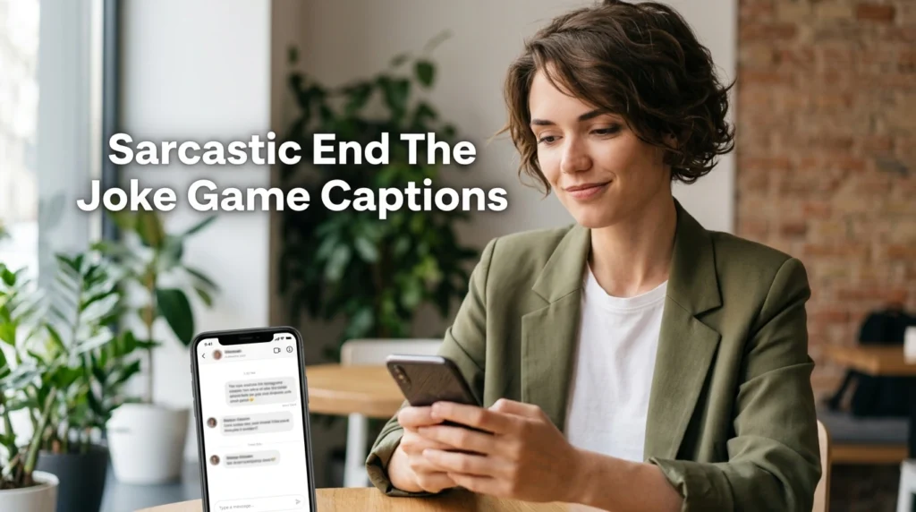 Sarcastic End The Joke Game Captions