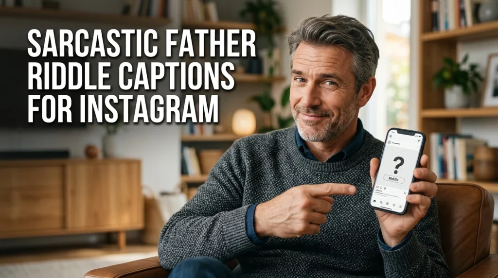 Sarcastic Father Riddle Captions for Instagram