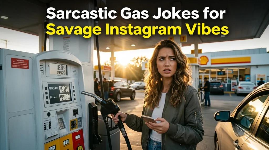 Sarcastic Gas Jokes for Savage Instagram Vibes