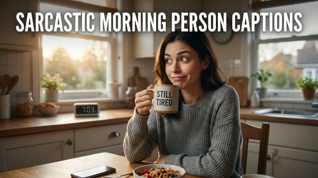 Sarcastic Morning Person Captions