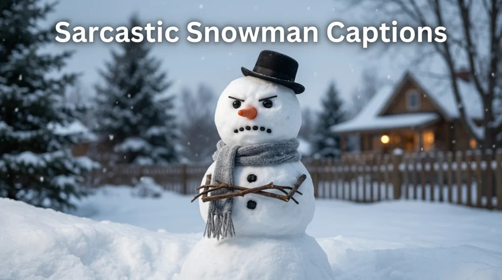 Sarcastic Snowman Captions