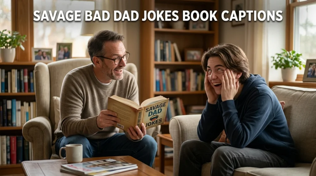 Savage Bad Dad Jokes Book Captions