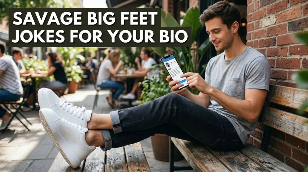 Savage Big Feet Jokes for Your Bio