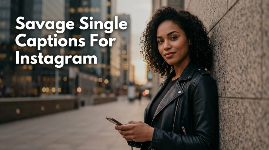 Savage Single Captions For Instagram