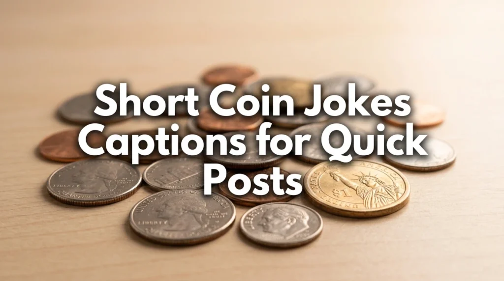 Short Coin Jokes Captions for Quick Posts