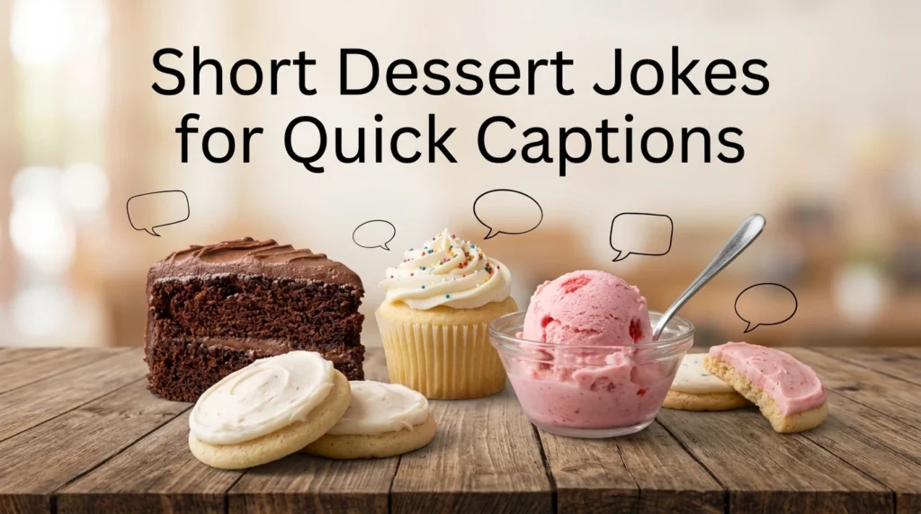Short Dessert Jokes for Quick Captions