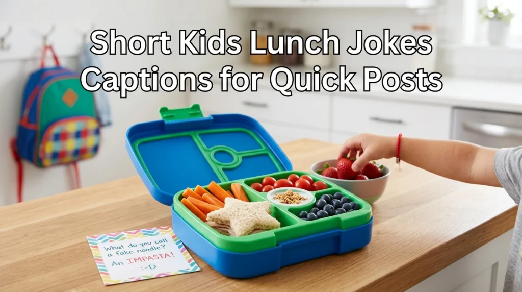 Short Kids Lunch Jokes Captions for Quick Posts