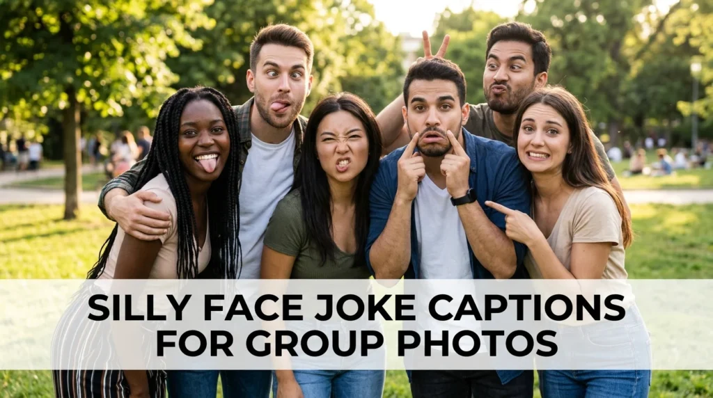 Silly Face Joke Captions For Group Photos