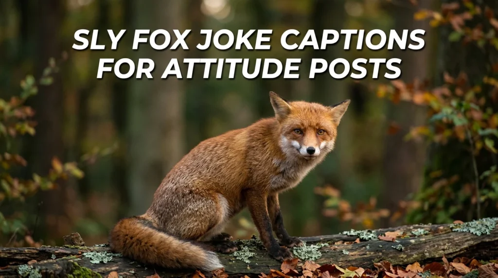 Sly Fox Joke Captions for Attitude Posts