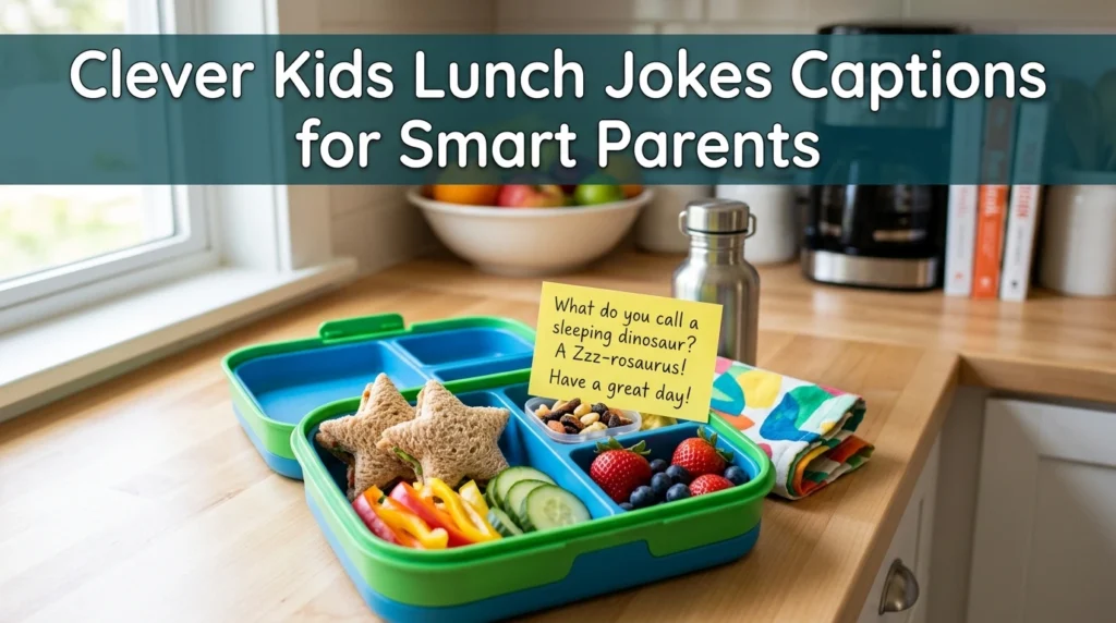 Sweet Kids Lunch Jokes Captions for Mom Bloggers