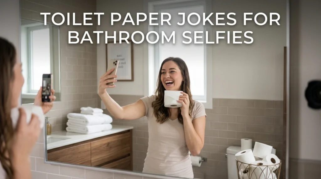 Toilet Paper Jokes For Bathroom Selfies