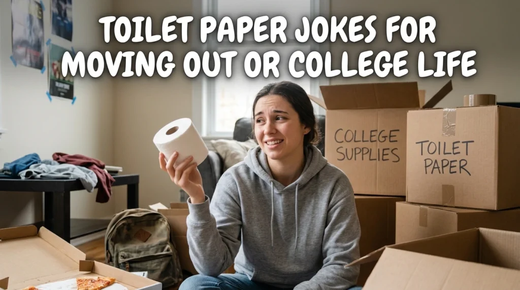 Toilet Paper Jokes For Moving Out Or College Life