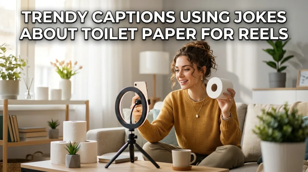 Trendy Captions Using Jokes About Toilet Paper For Reels