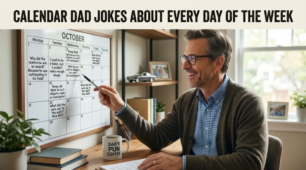 Calendar Dad Jokes About Every Day Of The Week