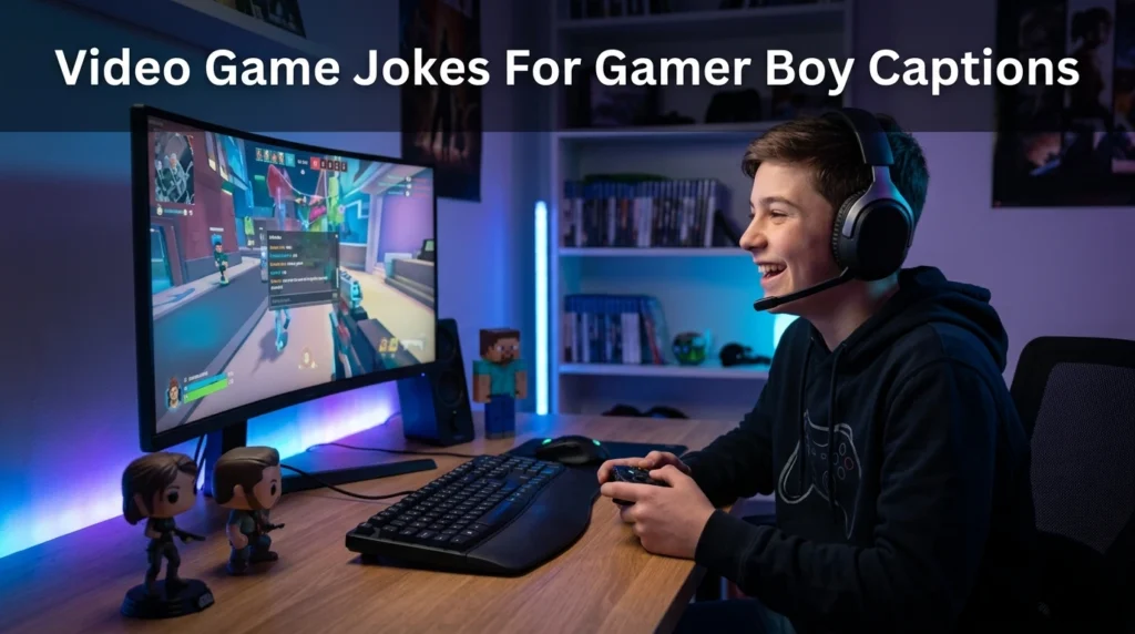 Video Game Jokes For Gamer Boy Captions