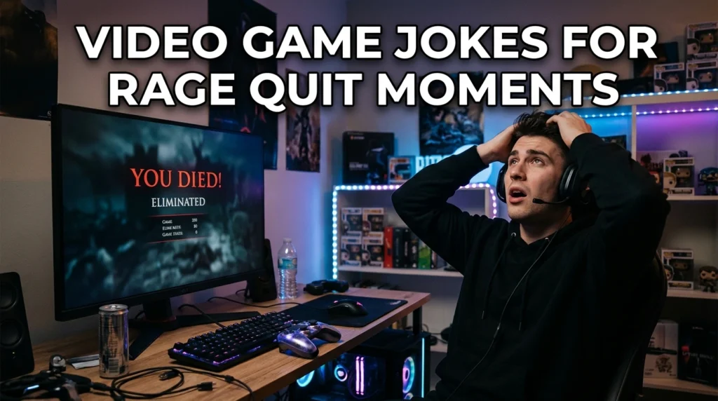 Video Game Jokes For Rage Quit Moments