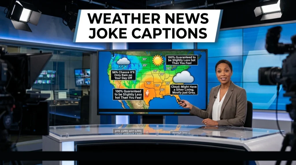 Weather News Joke Captions