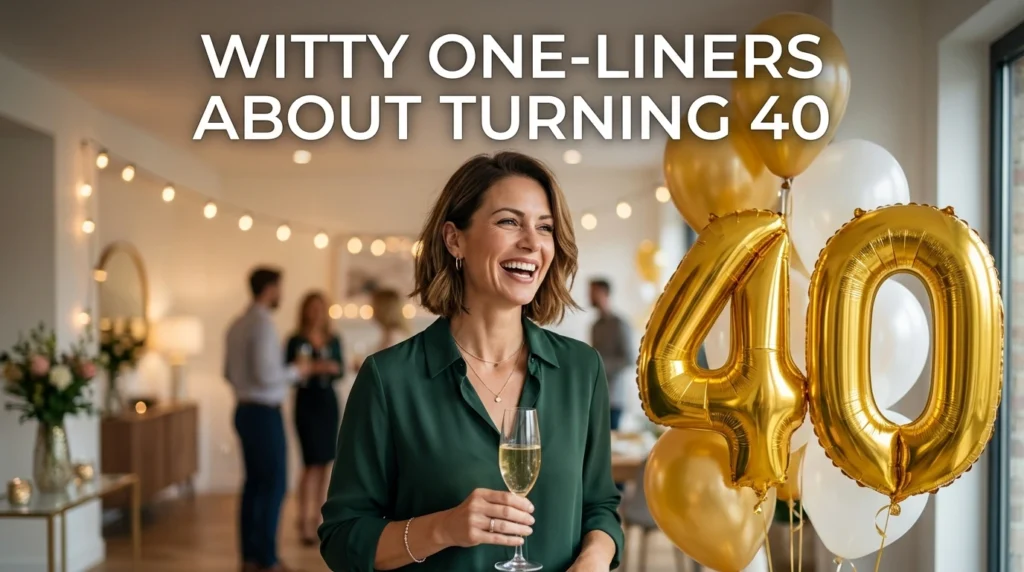 Witty One-Liners About Turning 40
