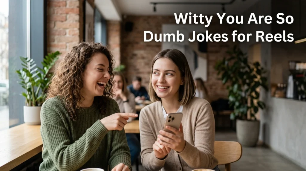 Witty You Are So Dumb Jokes for Reels