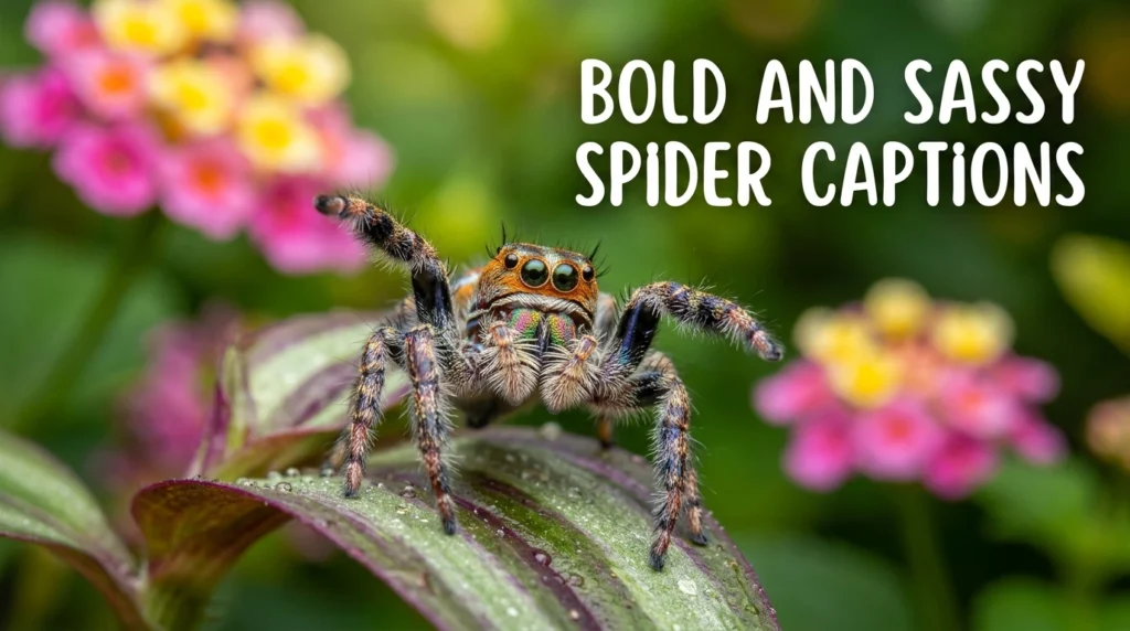 Bold and Sassy Spider Captions