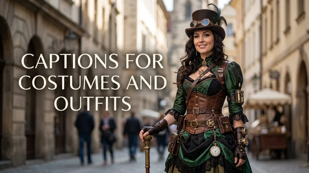 Captions for Costumes and Outfits