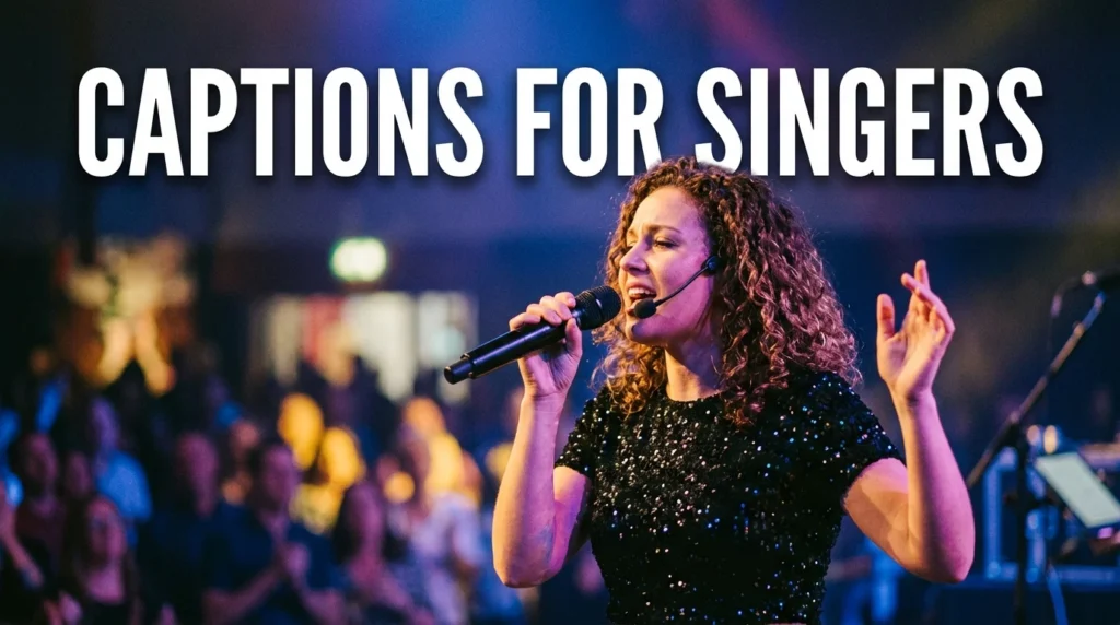 Captions for Singers